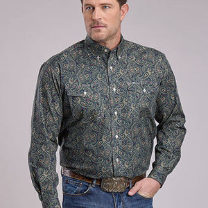 Men's Paisley Forest Button Shirt - Roper