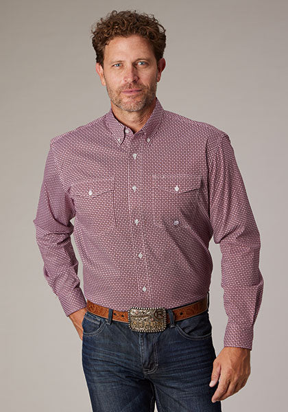 Men's L/S Amarillo Stretch Shirt - Roper