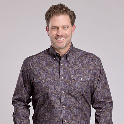 Men's Amarillo Paisley Print Shirt - Roper