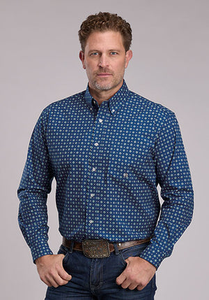 Men's Night Sky Foulard L/S Shirt - Roper