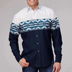 Men's Aztec Border Shirt - Roper