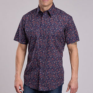 Men's S/S Performance Paisley Shirt - Roper