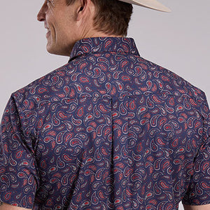 Men's S/S Performance Paisley Shirt - Roper