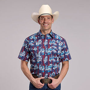 Men's S/S Tropical Aztec Shirt - Roper