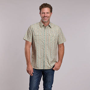 Men's Vertical Aztec Print Shirt - Roper