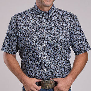 Men's Woodcut Paisley Shirt - Roper