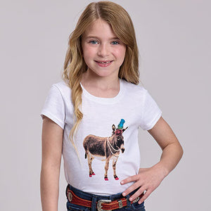 Girl's Dress Up Burro Tee Shirt - Roper