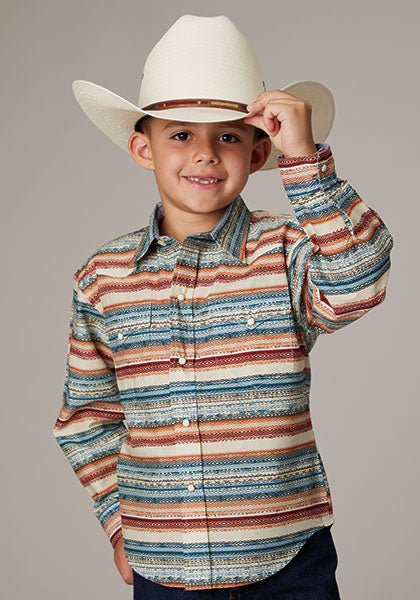 Boy's Long Sleeve Aztec - Roper