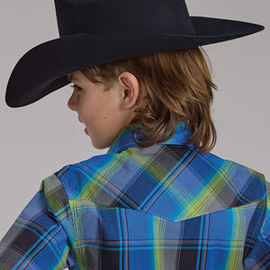 Boy's Amarillo Plaid Snap Shirt - Roper