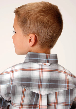 Boys Smokey Plaid Shirt - Roper