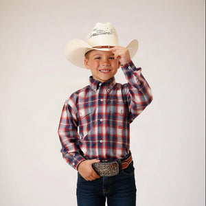 BOYS LONG SLEEVE Independence Plaid - Roper