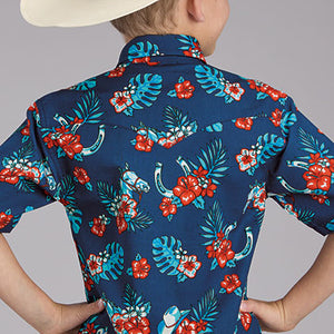 Boy's Hawaiian Print Shirt - Roper