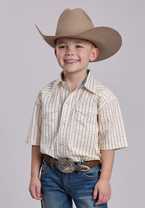 Boy's Stars and Stripes Print Shirt - Roper