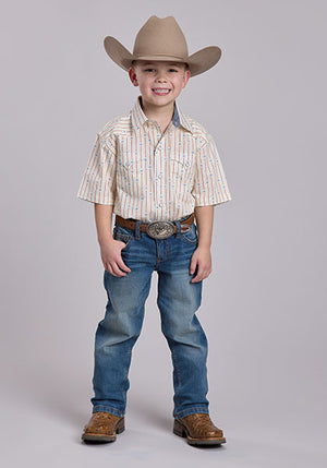 Boy's Stars and Stripes Print Shirt - Roper