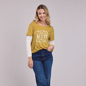 Women's Long Sleeve Boots Tee - Roper