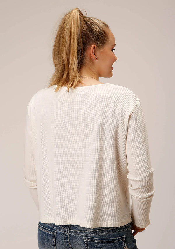 Women's Cream Waffle Tee - Roper