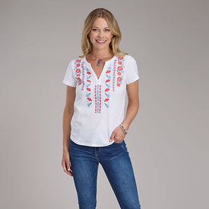Women's Applique Cotton Tee - Roper