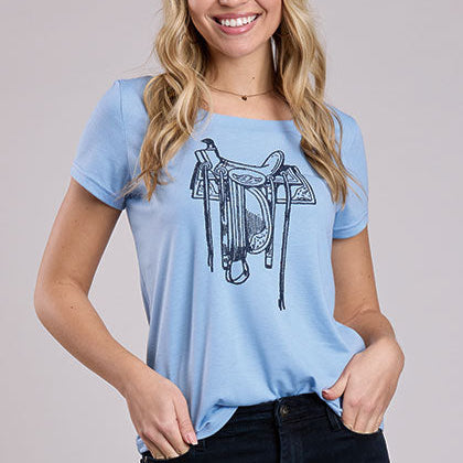 Women's Saddle Print Tee - Roper