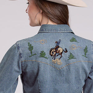 Women's Bronc Rider Denim Shirt - Roper