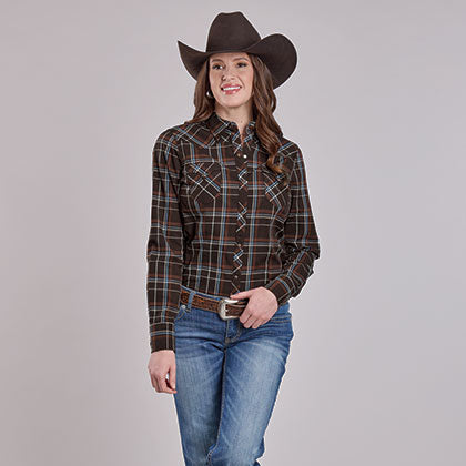 Women's Performance Plaid Snap Shirt - Roper