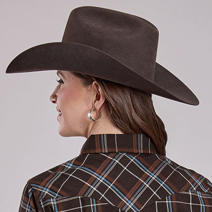 Women's Performance Plaid Snap Shirt - Roper