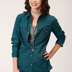 Women's Diamond Print Shirt - Roper