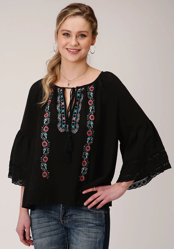 Women's Embroidery Blouse -Roper