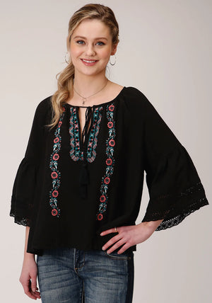 Women's Embroidery Blouse -Roper
