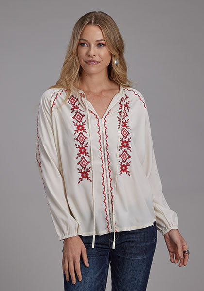 Women's Embroidery Peasant Blouse - Roper