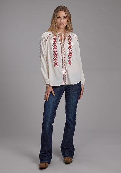 Women's Embroidery Peasant Blouse - Roper