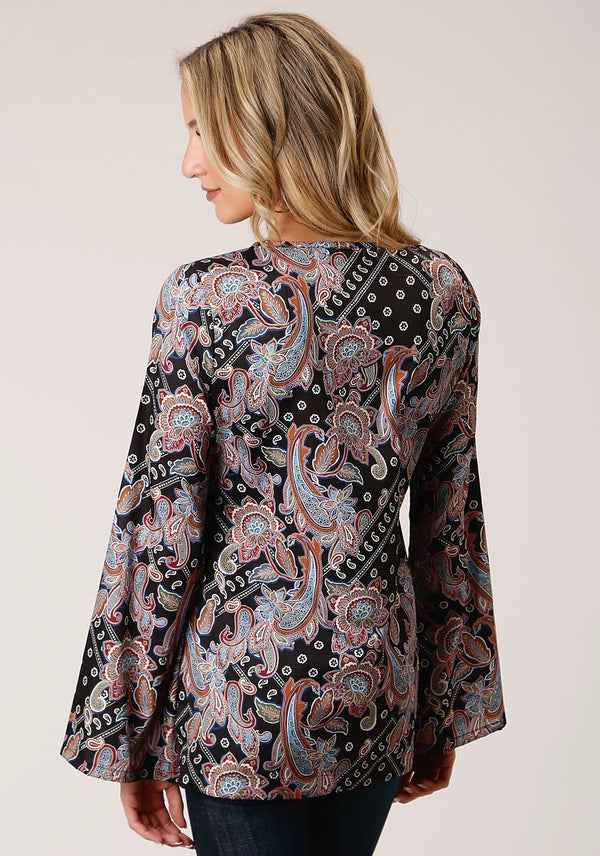 Women's Paisley Printed Blouse - Roper