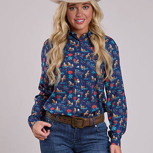 Women's Horses & Roses Shirt - Roper
