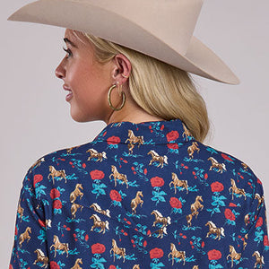 Women's Horses & Roses Shirt - Roper