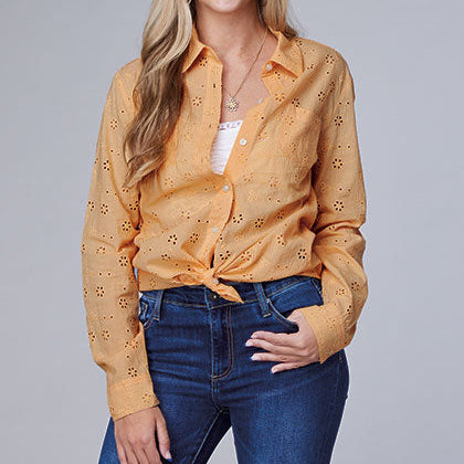 Women's Eyelet Western Shirt - Roper