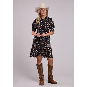 Women's Boot Print Babydoll Dress - Roper