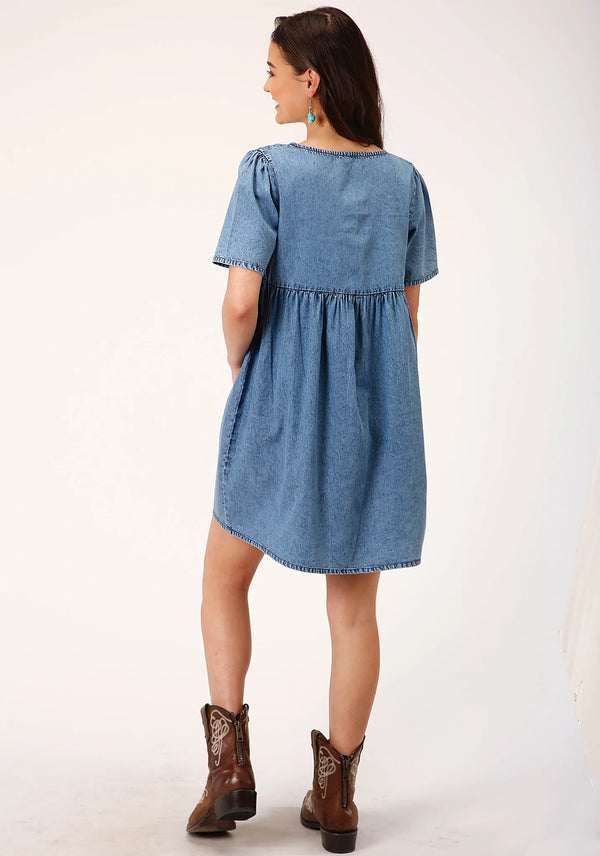 Medium Blue Denim Dress - Roper