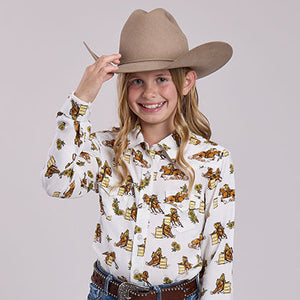 Girl's Barrel Racers Shirt - Roper