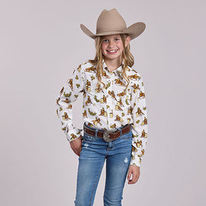 Girl's Barrel Racers Shirt - Roper
