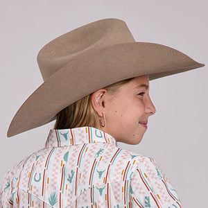 Girls Checkers Print Shirt - Roper