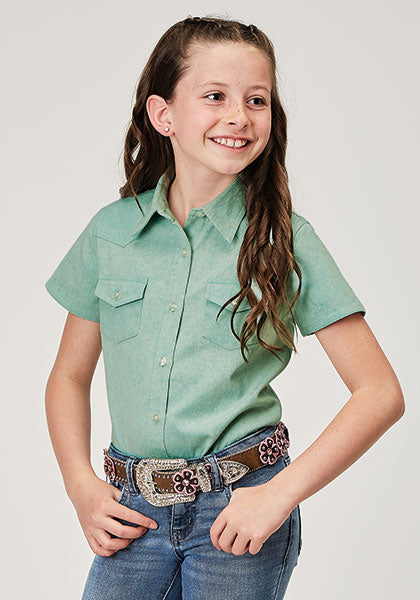 Girl's Short Sleeve Shirt - Roper