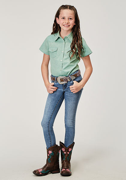 Girl's Short Sleeve Shirt - Roper