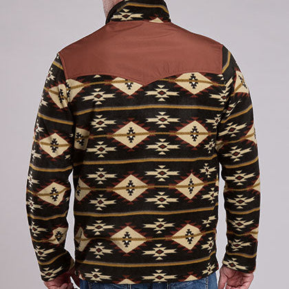 Men's Aztec Print Fleece Pullover - Roper
