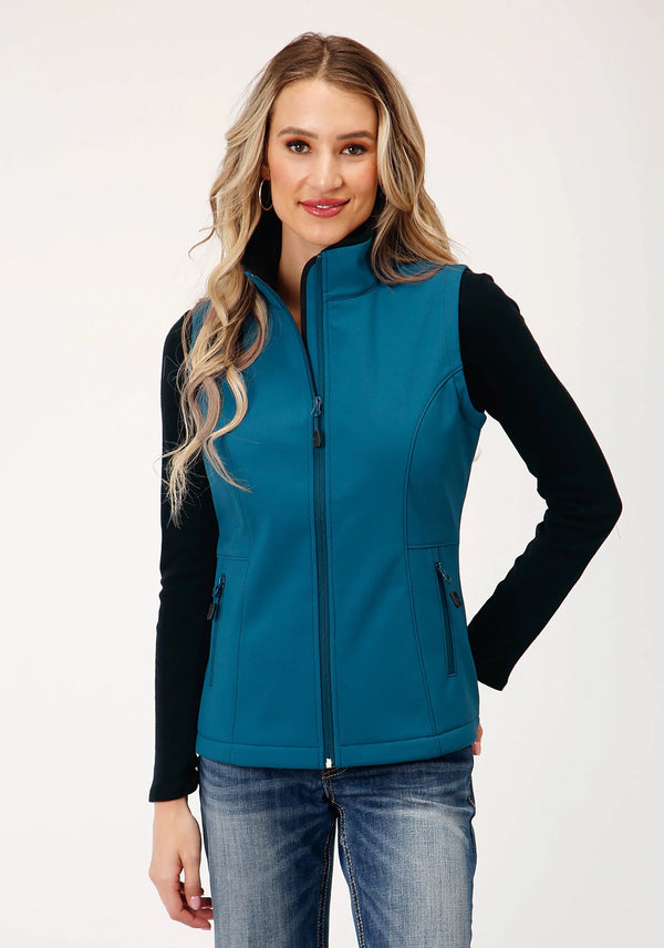 Womens Soft Shell W/Fleece Vest - Roper