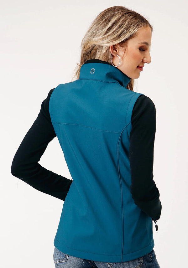 Womens Soft Shell W/Fleece Vest - Roper