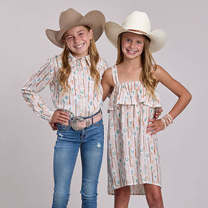 Girls Checkers Print Sundress - Roper