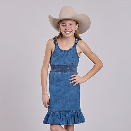 Girl's Denim Dress- Roper
