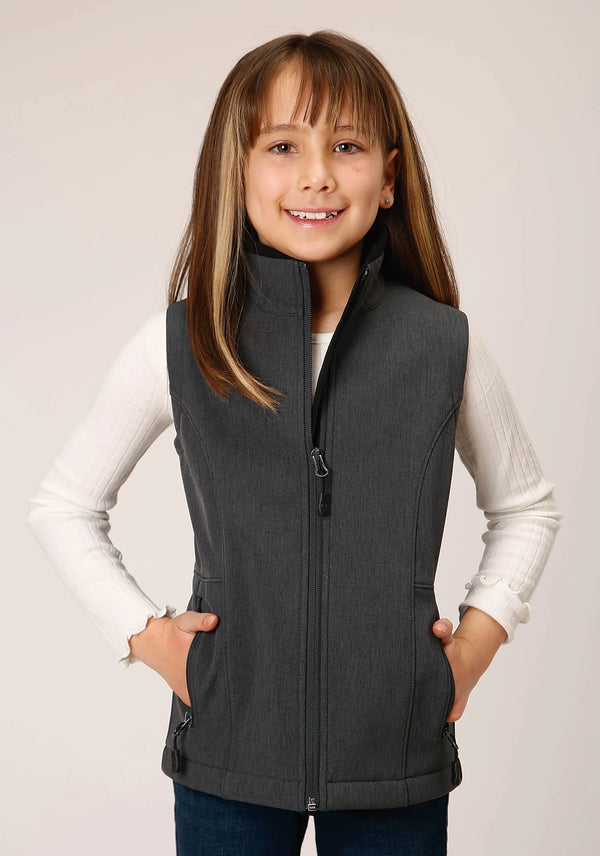 Girls Hi Tech Fleece Vest - Roper