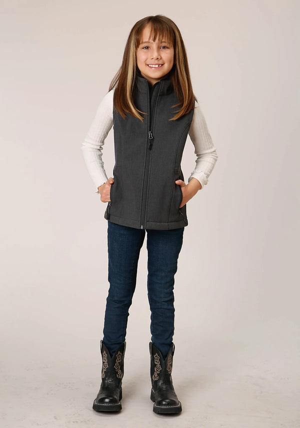 Girls Hi Tech Fleece Vest - Roper