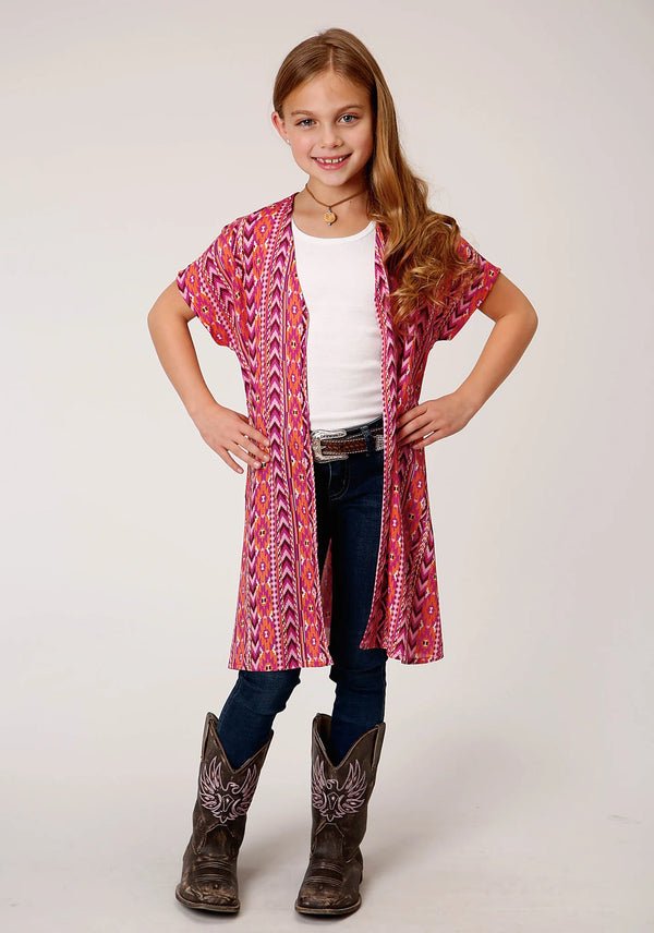 Girl's Printed Poncho - Roper