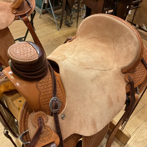 Hamley Saddle W-197 Wade Basket Stamp